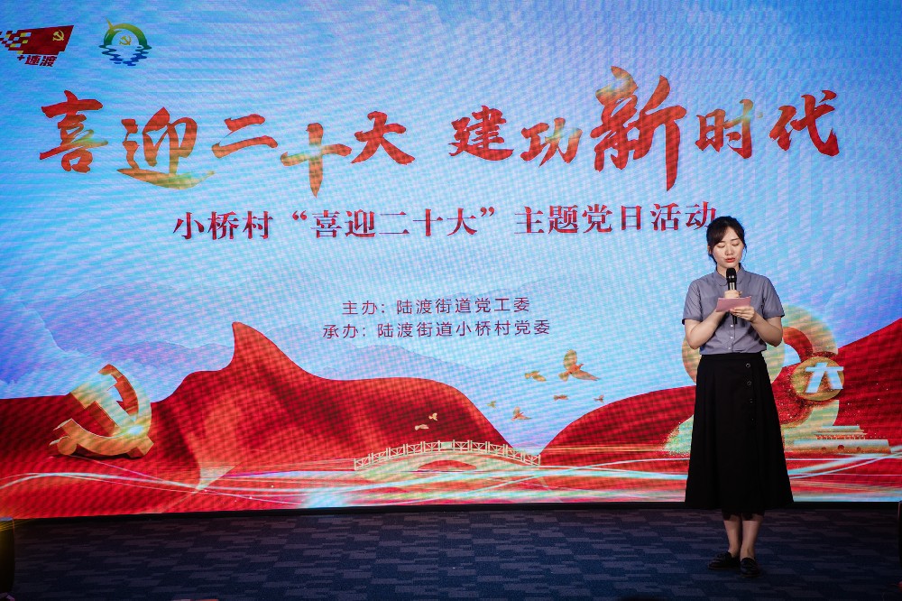 小桥村“喜迎二十大”主题党日活动